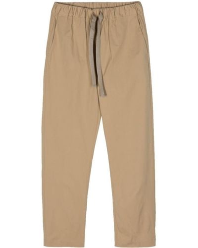 Semicouture Poplin Cropped Pants - Natural