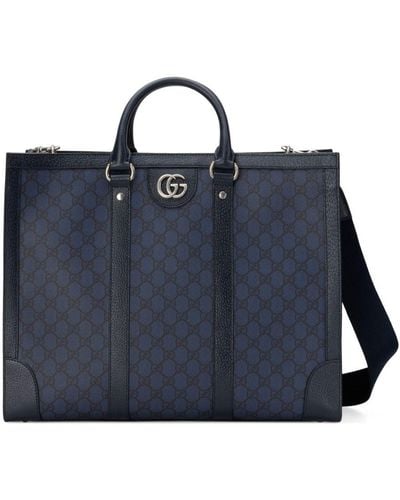 Gucci Grand sac cabas Ophidia - Bleu