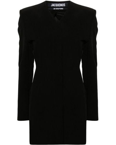 Jacquemus La Robe Cubo Blazer Dress - Women's - Polyamide/viscose - Black
