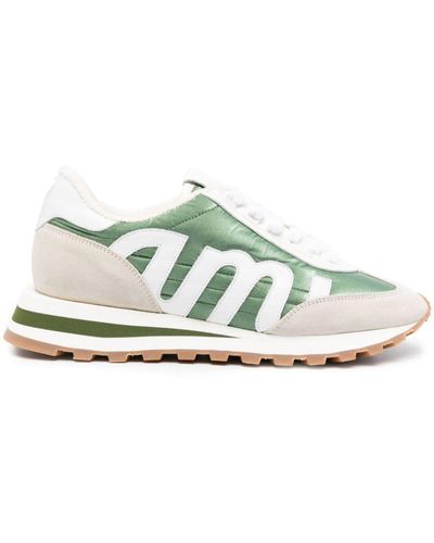 Ami Paris Rush Sneakers Met Vlakken - Wit