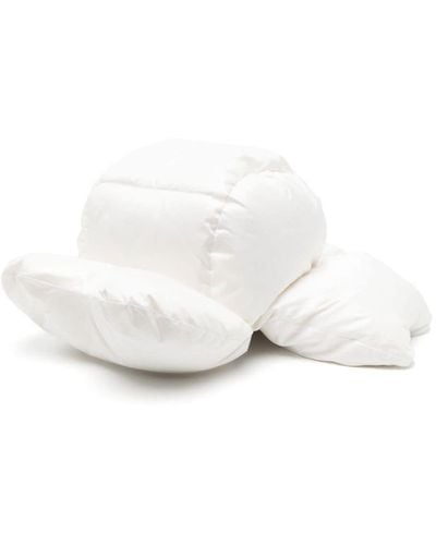 Cynthia Rowley Cloud Quilted Down Trapper Hat - White