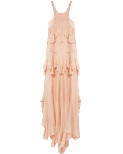 Stella McCartney ラッフル イブニングドレス - ピンク