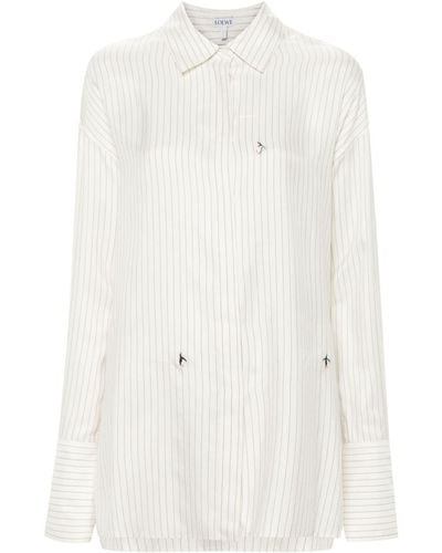 Loewe X Suna Fujita Pinstripe Shirt - White