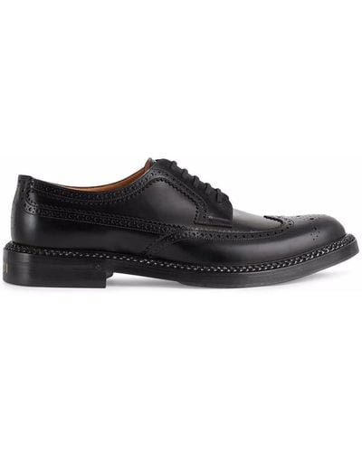 Gucci Leather Lace-up Brogues - Black