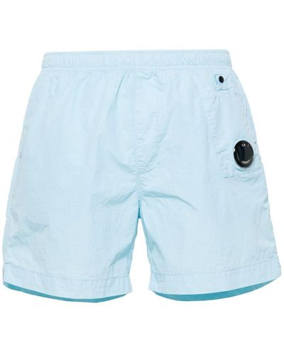 C.P. Company Lens-detail Swim Shorts - Blue