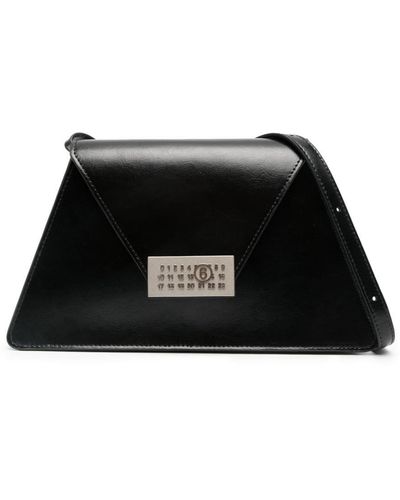 MM6 by Maison Martin Margiela Numbers Plaque Cross Body Bag - Black