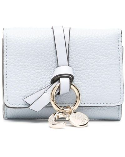 Chloé Alphabet Leather Wallet - White