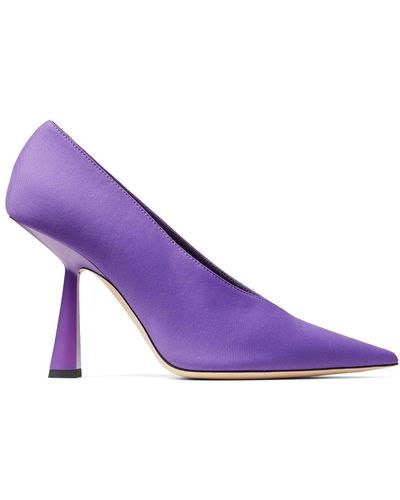 Jimmy Choo Maryanne 100mm Pointed-toe Pumps - Purple