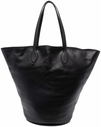 Khaite The Medium Osa Leather Tote Bag - Black