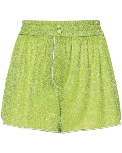 Oséree Shorts Lumière in lurex - Verde