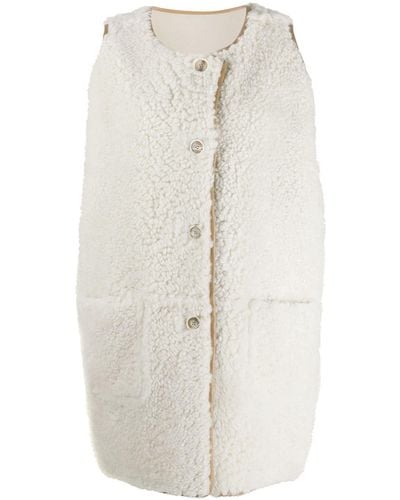 Marni Sleeveless Lamb Fur Jacket - Multicolour