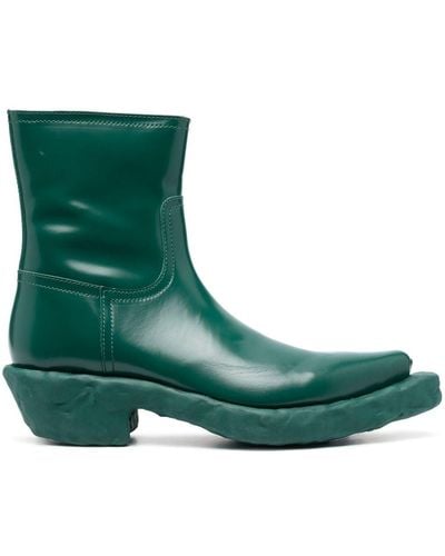 Camper 55mm Textured-sole Boots - Green
