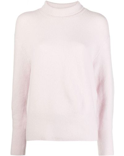 Vince Brushed-finish Roll-neck Sweater - Pink