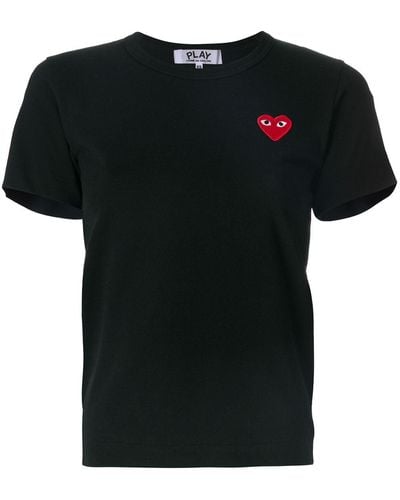 COMME DES GARÇONS PLAY Camiseta con logo - Negro