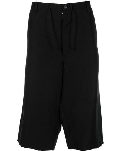 Maison Margiela Drop-crotch Four-stitch Shorts - Black