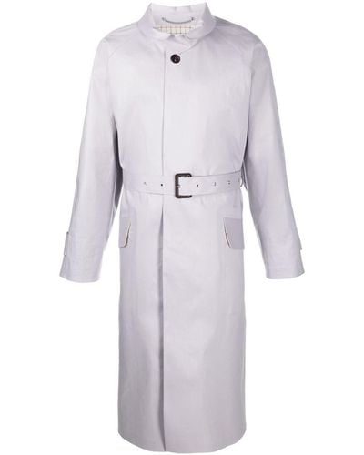 Mackintosh X Maison Margiela manteau mi-long à taille ceinturée - Gris