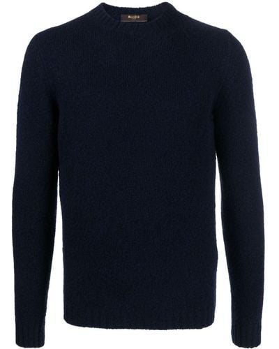 Moorer Sweater Met Ronde Hals - Blauw