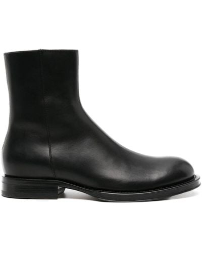 Lanvin Medley Leather Ankle Boots - Men's - Calf Leather/rubber - Black