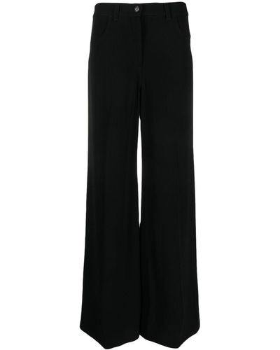 Aspesi Wide-leg Tailored Pants - Black