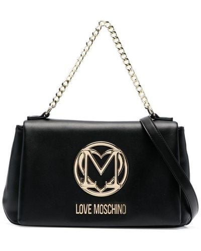 Love Moschino ロゴモチーフ ハンドバッグ - ブラック