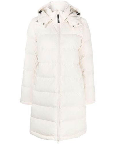 Aspesi Padded Hooded Coat - White
