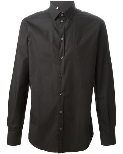 Dolce & Gabbana Klassiek Overhemd - Zwart