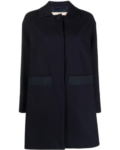 Herno Long-sleeve High-low Coat - Blue