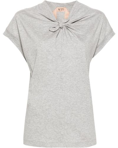 N°21 T-shirt 5-D con nodo - Grigio