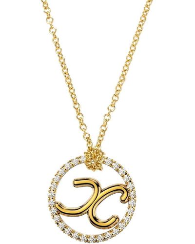 The Alkemistry 18kt Yellow Gold Love Letter Initial Diamond Necklace - Metallic