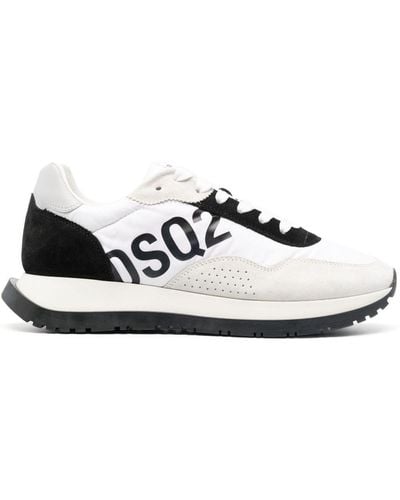 DSquared² Sneakers bicolore con logo - Bianco