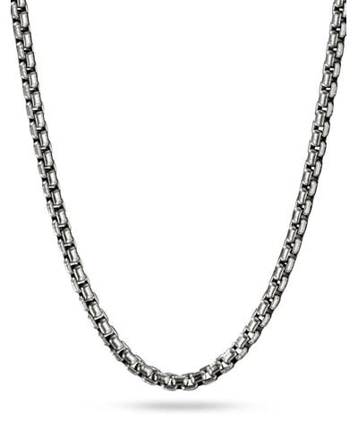David Yurman Box Chain Halskette aus Sterlingsilber - Mettallic