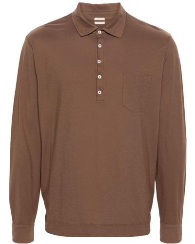 Massimo Alba Ischia 2 Cotton Polo Shirt - Brown