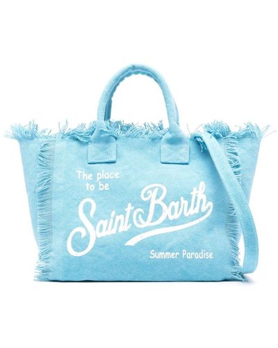 Mc2 Saint Barth Colette Logo-print Beach Bag - ブルー