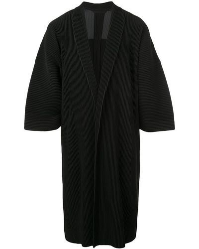 Homme Plissé Issey Miyake Oversized Kimono - Black