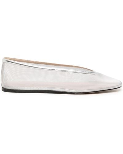 Le Monde Beryl Luna Mesh Ballerina Shoes - White