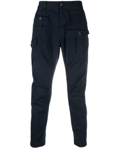 DSquared² Slim-cut Cargo Trousers - Blauw