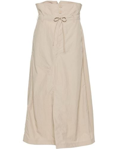 Y-3 A-line Crinkled Maxi Skirt - Natural