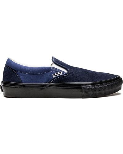 Vans Slip-On-Sneakers mit Kontrasteinsätzen - Blau