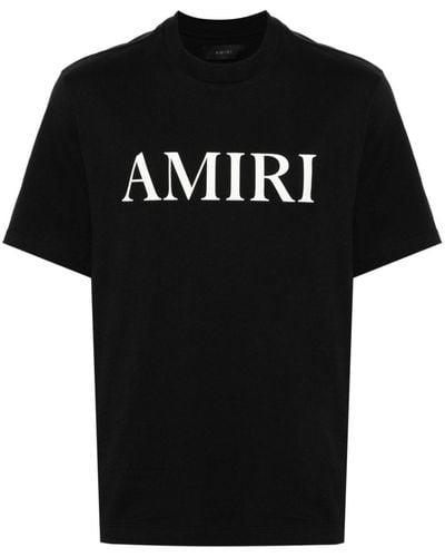 Amiri Rubberised-logo T-shirt - Black