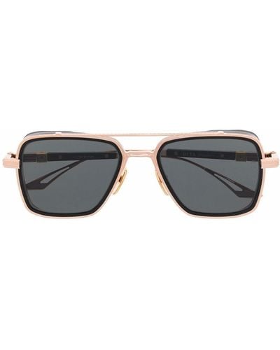 Dita Eyewear Oversized Square-frame Sunglasses - Metallic