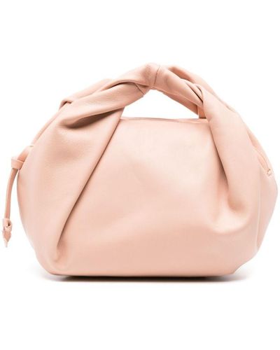 Dries Van Noten Twisted Leather Tote Bag - Pink