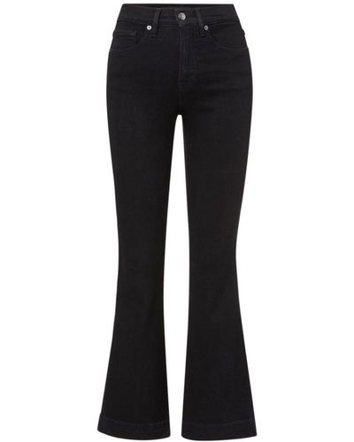 Veronica Beard Carson High-rise Flared Jeans - Black