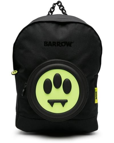 Barrow Logo-patch Chain-link Handle Backpack - Black