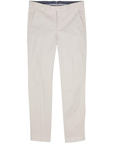 PT Torino Slim-cut Chino Trousers - White