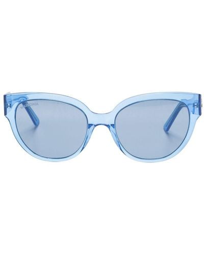 Balenciaga Butterfly-frame Sunglasses - Blue