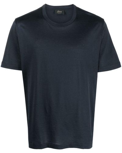 Brioni T-shirt Met Ronde Hals - Blauw