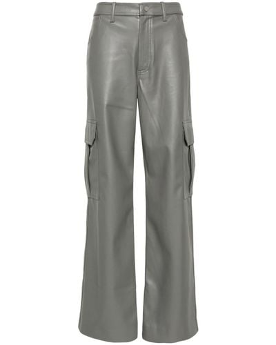Stine Goya Stevie High-waist Wide-leg Cargo Trousers - Grey