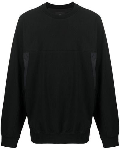 Y-3 Logo Patch Crew Neck Sweatshirt - Black