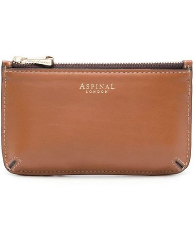 Aspinal of London Logo-print Leather Wallet - Brown