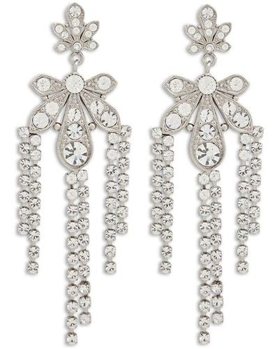 Rabanne Chandelier Crystal-embellished Earrings - White